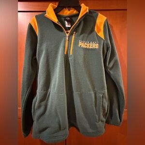 NFL PACKERS 1/4 ZIP FLEECE
SIZE 14-16
EXCELLENT CONDITION